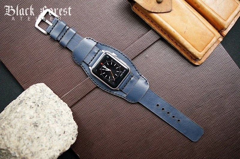 CUFF handgefertigt Leder Uhrenarmband incl. Lugs Adapter für Apple Watch (oder Apple Watch Sport) 42mm oder 38mm